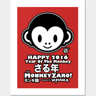 MonkeyZaro 2016 - Happy Year of The Monkey ! Posters and Art